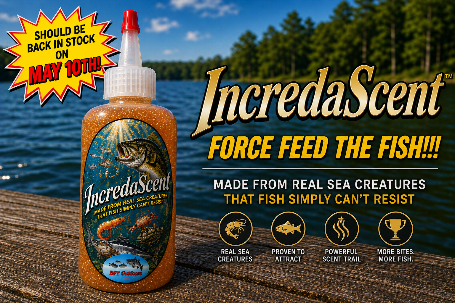 IncredaScent - The Ultimate Fish Attractant -  Pre-Order - Expected early June