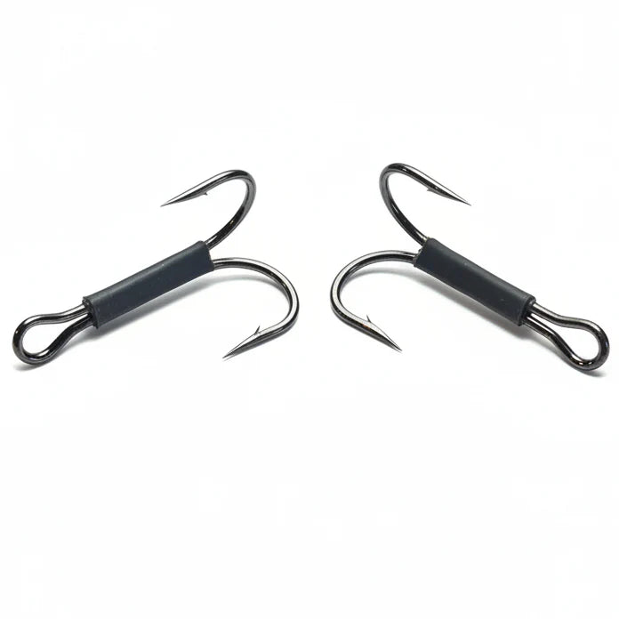 Double Shank Weighted Tungsten Urchin (Frog) Hooks (2 Pack)