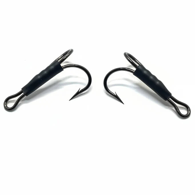 Double Shank Weighted Tungsten Urchin (Frog) Hooks (2 Pack)